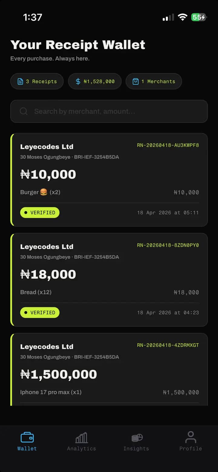 Buyer wallet